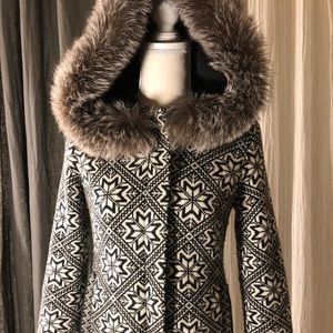 Loro Piana Cashmere Storm Jacket with Fox Fur Hood